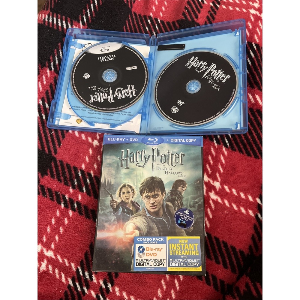 Harry Potter and the Deathly Hallows, Part 1 Blu-Ray +DVD And Part 2 Blu-Ray DVD - Picture 2 of 6